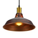 Wottes 1 x suspension luminaire industriel edison simplicit� lustre en m�tal rouge bronze style nordique ...
