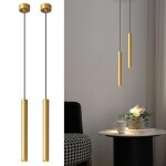 Wottes lot de 2 suspension led moderne dor 3 * 30cm rglable lustre plafonnier suspension pour salon ...