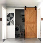 Wottes 230cm quincaillerie kit de rail pour porte coulissante avec guide de plancher de porte de grangeforme ... Wottes 230cm quincaillerie kit de rail pour porte coulissante avec guide de plancher de porte de grangeforme ...