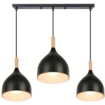Wottes 3 lumires suspension rtro industriel lustre design edison mtal lustre avec support de plaque ...