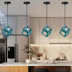 Wottes 4 x rétro suspension luminaire industriel design cage carré plafonnier e27 lustre suspension en ... Wottes 4 x rétro suspension luminaire industriel design cage carré plafonnier e27 lustre suspension en ...