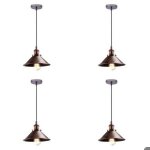 Wottes 4 x rtro suspension luminaire industriel design edison luminaire plafonnier e27 lustre suspension ...