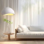 Wottes 40cm suspension luminaire moderne cratif blanc lustre design mtal vintage e27 lampe 1pcs pour ...