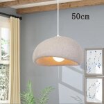 Wottes 50cm suspension luminaire moderne cratif gris lustre design mtal vintage e27 lampe 1pcs pour ...