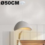 Wottes �50cm suspension luminaire moderne cr�atif gris lustre design m�tal vintage e27 lampe 1pcs pour ...