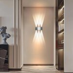 Wottes applique murale intrieure led 6w lampe murale luminaire blanc chaud moderne pour salon escalier ...