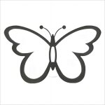 Wottes applique murale papillon int�rieure / ext�rieure 1pcs applique murale led blanc froid pour cour ...