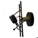 Wottes cr�ative applique murale petit gens de fer lampe de mur style simple industrielle lumi�re interieur ...