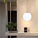 Wottes led moderne lustre suspension lampe verre en forme de boule luminaire suspension boule verre vec ...