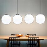 Wottes led moderne lustre suspension lampe verre en forme de boule luminaire suspension boule verre vec ...