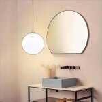 Wottes led moderne lustre suspension lampe verre en forme de boule luminaire suspension boule verre vec ...