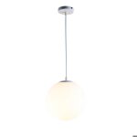 Wottes led moderne lustre suspension lampe verre en forme de boule luminaire suspension boule verre vec ...