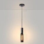 Wottes lustre industriel r�tro en maille avec abat - jour en fer noir simple moderne nordique suspension ...