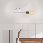 Wottes lustre plafonnier / applique murale industriel e27 lampe de plafond r�tro vintage en m�tal blanc ...