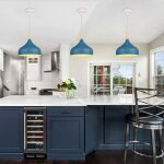 Wottes lustre suspension luminaire moderne style goutte chapeau plafonnier m�tal bois pour cuisine �24cm ...