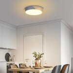 Wottes plafonnier en bois rond - led plafond luminaire moderne pour salon chambre couloir cuisine - 30 ...