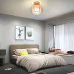 Wottes plafonnier en cristal moderne e27 led plafonnier mini lustre en cristal pour cuisine couloir entre ...