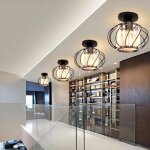 Wottes plafonnier en cristal moderne e27 led plafonnier mini lustre en cristal pour cuisine couloir entre ...