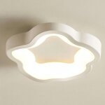 Wottes plafonnier led moderne blanc - 14w blanc chaud luminaire fleur lampe de plafond pour couloir salle ...