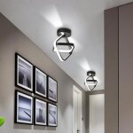 Wottes plafonnier led moderne luminaire - design forme géométrique noir - pour salon salle de bain - ... Wottes plafonnier led moderne luminaire - design forme géométrique noir - pour salon salle de bain - ...