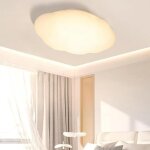 Wottes plafonnier led moderne - luminaire plafond design nuage blanc - pour salle de bains - lumire ...