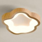Wottes plafonnier led moderne naturel - 14w blanc chaud luminaire fleur lampe de plafond pour couloir ...