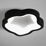 Wottes plafonnier led moderne noir - 14w blanc froide luminaire fleur lampe de plafond pour couloir salle ...