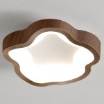 Wottes plafonnier led moderne noyer - 14w blanc froide luminaire fleur lampe de plafond pour couloir ...