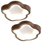 Wottes plafonnier led moderne noyer - 14w blanc froide luminaire fleur lampe de plafond pour couloir ...