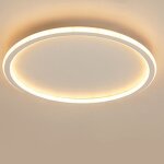 Wottes plafonnier led rond ultra - mince - 30 * 30cm blanc - blanc chaud - moderne luminaire plafond ...