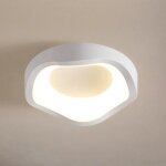 Wottes plafonnier led style moderne - 12w blanc chaude ip54 imperm�able luminaire int�rieur pour salle ...