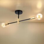 Wottes r�tro lampe plafonnier luminiare vintage industrielle 2 spot lustre eclairage pour salle � manger ...