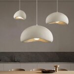 Wottes suspension luminaire moderne cr�atif blanc lustre design m�tal vintage e27 lampe 3pcs �20cm pour ...
