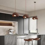 Wottes suspension luminaire moderne créatif marron lustre design métal vintage e27 lampe 3pcs Ø30cm pour ... Wottes suspension luminaire moderne créatif marron lustre design métal vintage e27 lampe 3pcs Ø30cm pour ...
