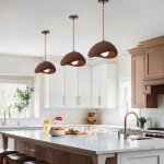 Wottes suspension luminaire moderne cratif marron lustre design mtal vintage e27 lampe 4pcs 30cm pour ...