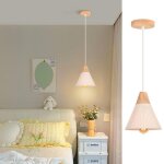 Wottes suspension luminaire moderne industrielle bois lustre abat - jour métal blanc vintage forme cage ... Wottes suspension luminaire moderne industrielle bois lustre abat - jour métal blanc vintage forme cage ...