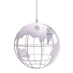 Wottes suspension vintage industrielle globe lampe de plafond luminaire en boule mtal diamtre 20cm ...