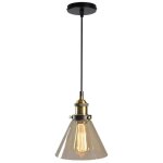 Wottes verre rtro suspension luminaire industrielle vintage lustre eclairage de plafond lampe design ...