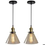 Wottes verre rtro suspension luminaire industrielle vintage lustre eclairage de plafond lampe design ...