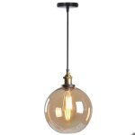 Wottes verre r�tro suspension luminaire industrielle vintage lustre eclairage de plafond lampe design ...