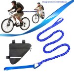 Wozwe corde de traction pour bicycle sangle de tension �lastique pour v�lo pour enfants sangle pour remorque ...