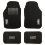 Wrc 4 tapis universels en moquette velours noir