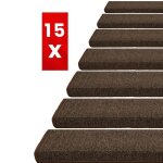 X 15 tapis descalier london brun fonc 235 x 65 cm rectangulaire