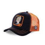 [ x ] capslab casquette enfant dragon ball z, casquette trucker ajustable - noir