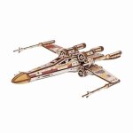 Maquette 3d - ugears - x - wing de luke skywalker - socle magn�tique motoris� - sans colle ni outils ...
