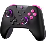 X05 manettes pc sans fil rechargeable avec rgb / vibration / hall joystick / hall triggermanette pc bluetooth7 ...