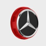 X4 centre de roue cache moyeu pour mercedes logo noir new emblme jante 75mm