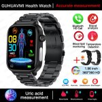 Pour xiaomi ecg + ppg graisse sanguine acide uricique sant� smartwatch hommes femmes bluetooth appel ...