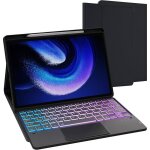 Pour xiaomi pad 6 / pad 6 pro �tui avec clavier d�tachable - fran�ais azerty clavier r�tro�clair� diy ...