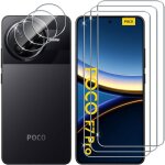 Pour xiaomi poco f7 pro / xiaomi poco f7 ultra verre tremp� 3 + 3 pi�ces protection �cran + cam�ra arri�re ...